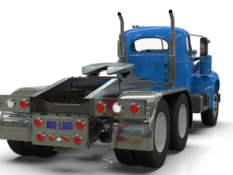 1958 MACK B61 Tandem Axle TRUCK 3D 模型