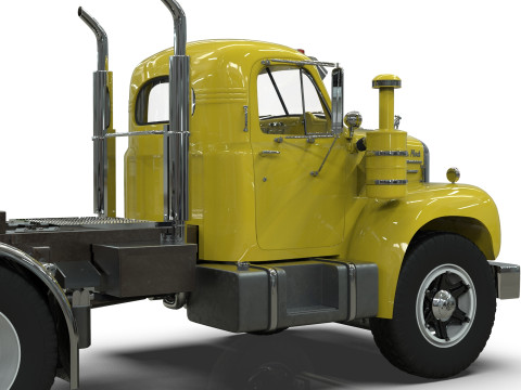 1958 MACK B61 Tandem Axle TRUCK 3D 模型