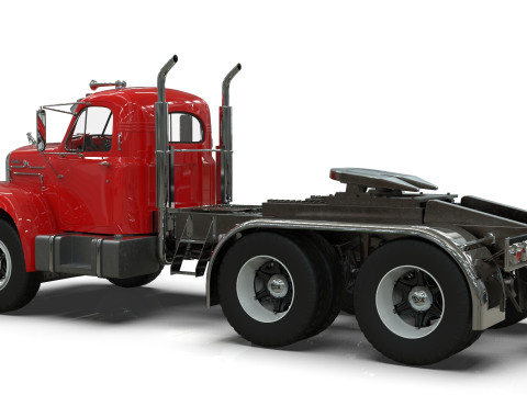 1958 MACK B61 Tandem Axle TRUCK 3D 模型