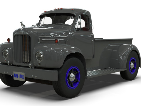 1958 Mack B61 Custom Pickup 3D Model