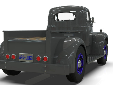 1958 Mack B61 Custom Pickup 3D 模型