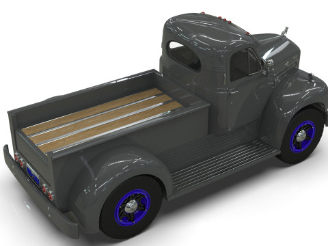 1958 Mack B61 Custom Pickup 3D 模型