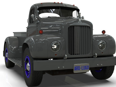 1958 Mack B61 Custom Pickup 3D 模型