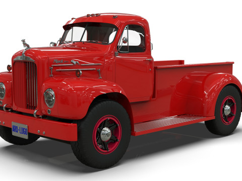 1958 Mack B61 Custom Pickup 3D 模型