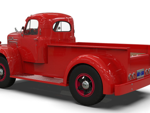 1958 Mack B61 Custom Pickup 3D 模型