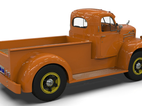1958 Mack B61 Custom Pickup 3D 模型