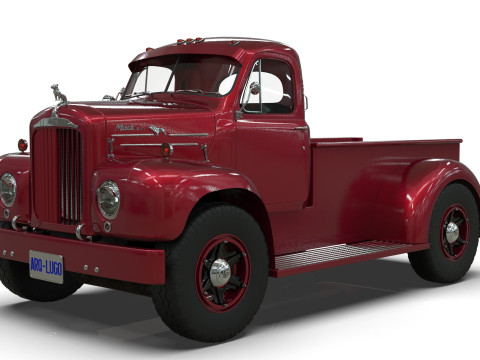 1958 Mack B61 Custom Pickup 3D 模型
