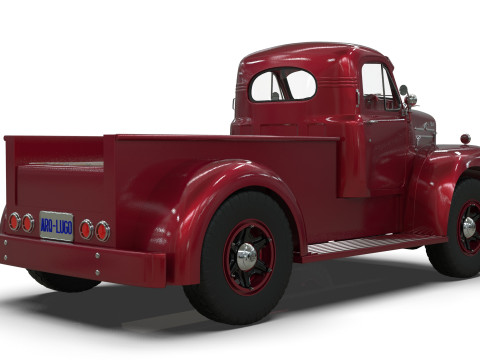 1958 Mack B61 Custom Pickup 3D 模型