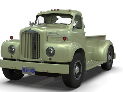 1958 Mack B61 Custom Pickup 3D 模型