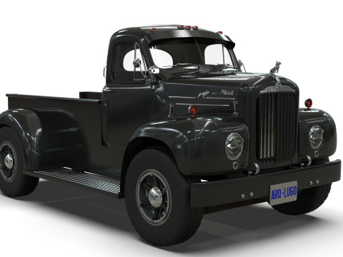 1958 Mack B61 Custom Pickup 3D 模型