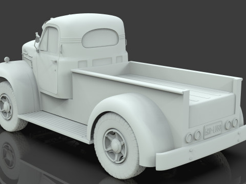 1958 Mack B61 Custom Pickup 3D 模型