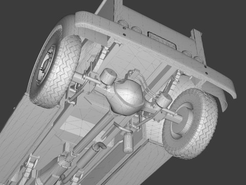 1958 Mack B61 Custom Pickup 3D 模型