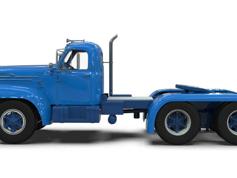 Mack B6 Tandem with Camelback Suspension 3D 모델