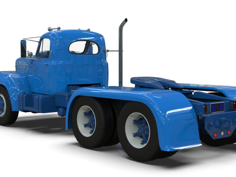 Mack B6 Tandem with Camelback Suspension 3D 모델