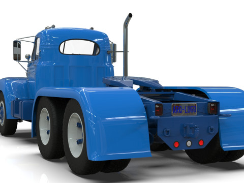 Mack B6 Tandem with Camelback Suspension 3D 모델