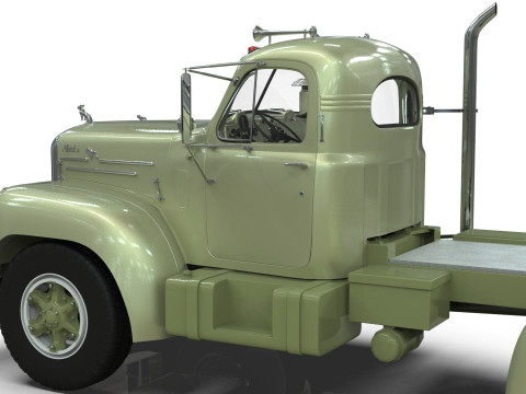Mack B6 Tandem with Camelback Suspension 3D 모델