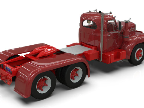 Mack B6 Tandem with Camelback Suspension 3D 모델