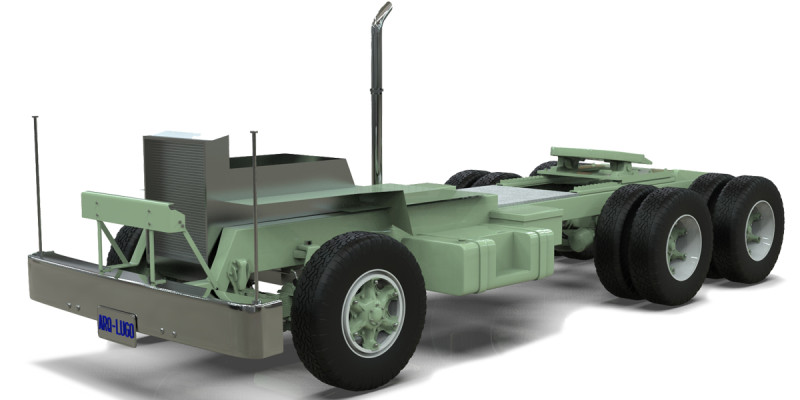 Mack Chassis with Camelback Suspension 3D Model .c4d .max .obj .3ds .fbx .stl .blend