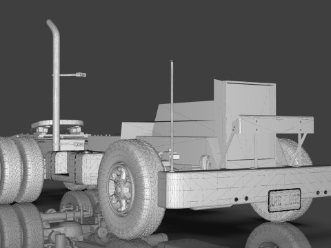 Mack Chassis with Camelback Suspension 3D Model