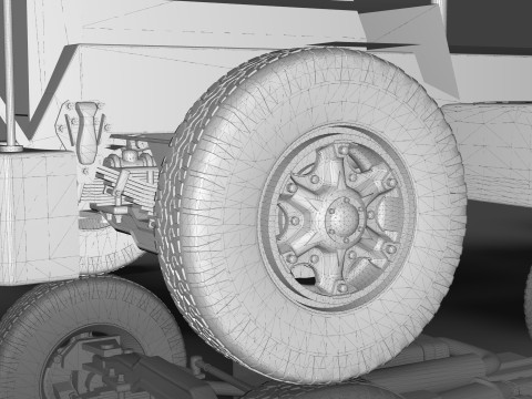 Mack Chassis with Camelback Suspension 3D Model