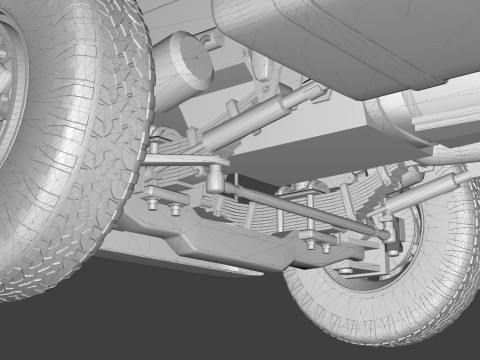 Mack Chassis with Camelback Suspension 3D Model