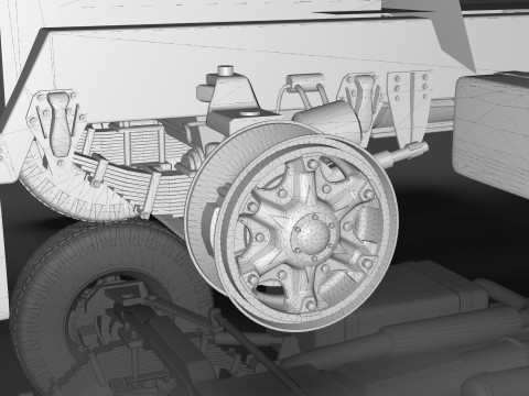 Mack Chassis with Camelback Suspension 3D Model