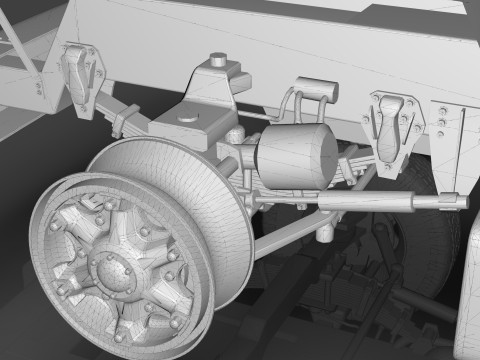 Mack Chassis with Camelback Suspension 3D Model