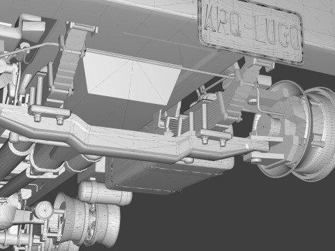 Mack Chassis with Camelback Suspension 3D Model
