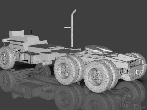 Mack Chassis with Camelback Suspension 3D Model