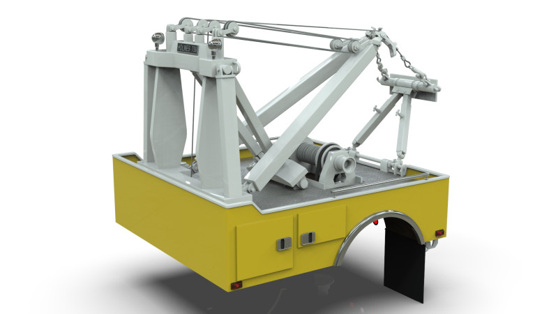 Holmes 750 Wrecker Tow Truck Equipment for Classic Trucks 3D Model .c4d .max .obj .3ds .fbx .stl .blend 