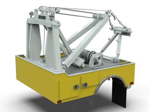 Holmes 750 Wrecker Tow Truck Equipment for Classic Trucks Model 3D