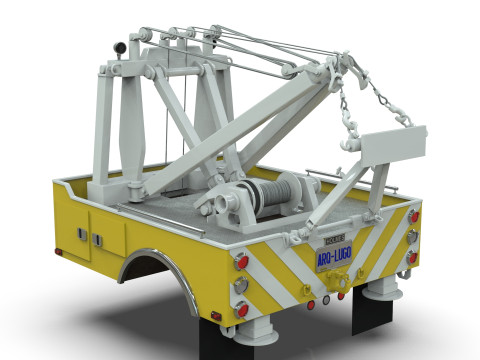 Holmes 750 Wrecker Tow Truck Equipment for Classic Trucks 3D Model