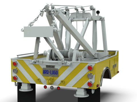 Holmes 750 Wrecker Tow Truck Equipment for Classic Trucks 3D Model