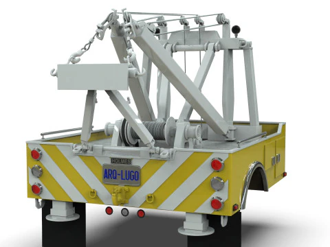 Holmes 750 Wrecker Tow Truck Equipment for Classic Trucks 3D Model