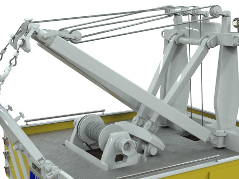 Holmes 750 Wrecker Tow Truck Equipment for Classic Trucks 3D Model