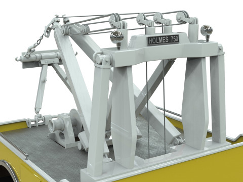 Holmes 750 Wrecker Tow Truck Equipment for Classic Trucks 3D Model