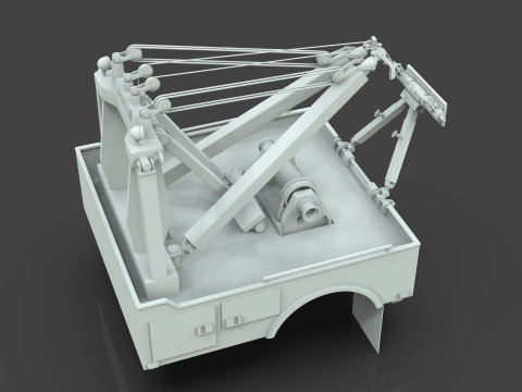 Holmes 750 Wrecker Tow Truck Equipment for Classic Trucks 3D Model