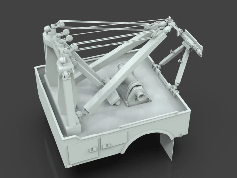 Holmes 750 Wrecker Tow Truck Equipment for Classic Trucks 3D Model