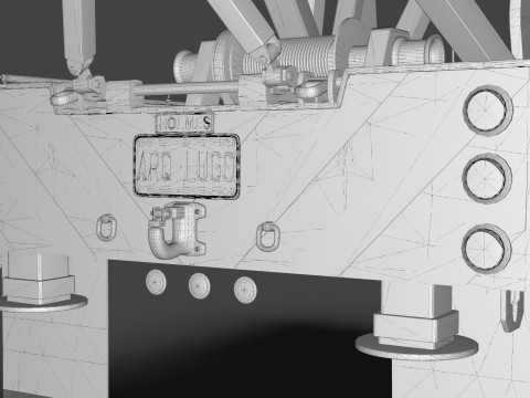 Holmes 750 Wrecker Tow Truck Equipment for Classic Trucks 3D Model