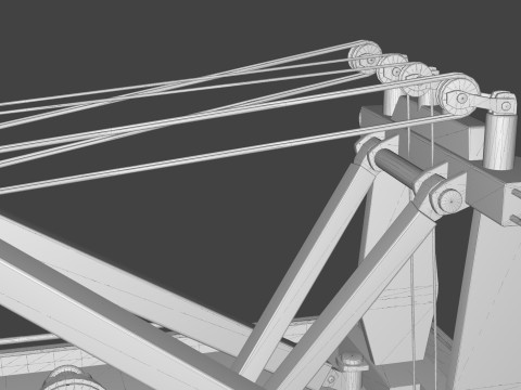 Holmes 750 Wrecker Tow Truck Equipment for Classic Trucks 3D Model