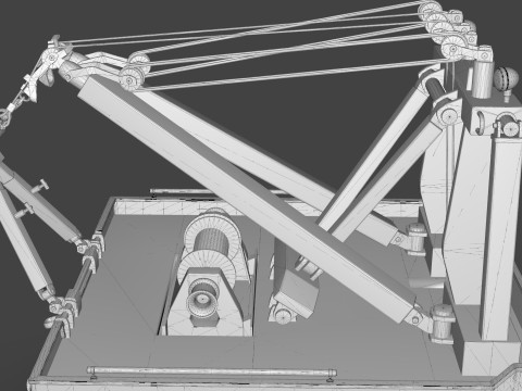 Holmes 750 Wrecker Tow Truck Equipment for Classic Trucks 3D Model