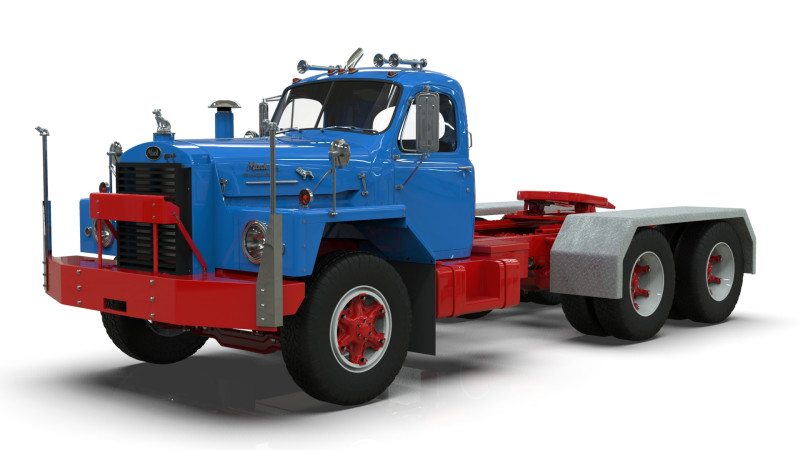 Mack B81 Sx Tandem With Camelback Suspension Model 3D .c4d .max .obj .3ds .fbx .stl .blend