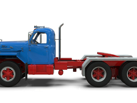 Mack B81 Sx Tandem With Camelback Suspension Model 3D