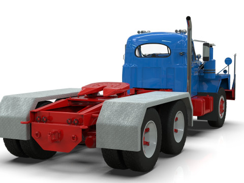 Mack B81 Sx Tandem With Camelback Suspension Model 3D