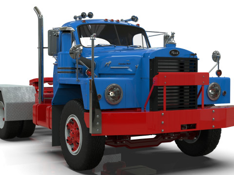 Mack B81 Sx Tandem With Camelback Suspension Model 3D