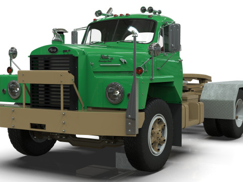 Mack B81 Sx Tandem With Camelback Suspension Model 3D