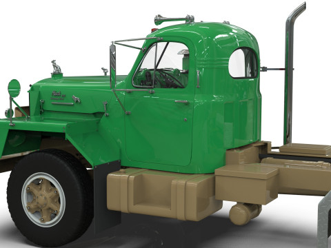 Mack B81 Sx Tandem With Camelback Suspension Model 3D