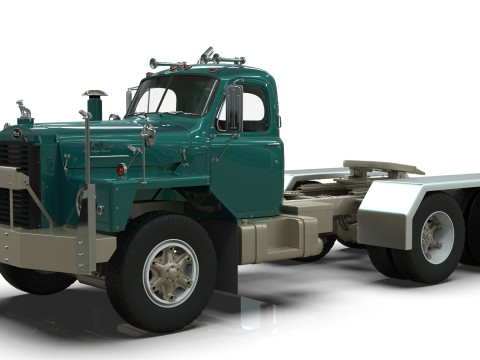 Mack B81 Sx Tandem With Camelback Suspension Model 3D