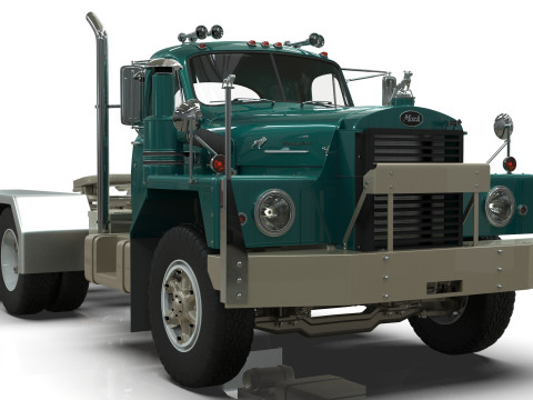 Mack B81 Sx Tandem With Camelback Suspension Model 3D
