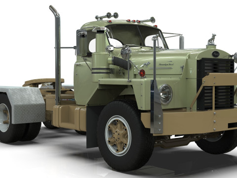 Mack B81 Sx Tandem With Camelback Suspension Model 3D